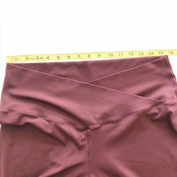 AERIE Offline Real Me High Waisted Crossover Flare Leggings Royal Berry Size XXL - Picture 12 of 12